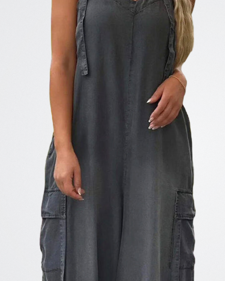 Claire - Soft Wash Loose Jumpsuit