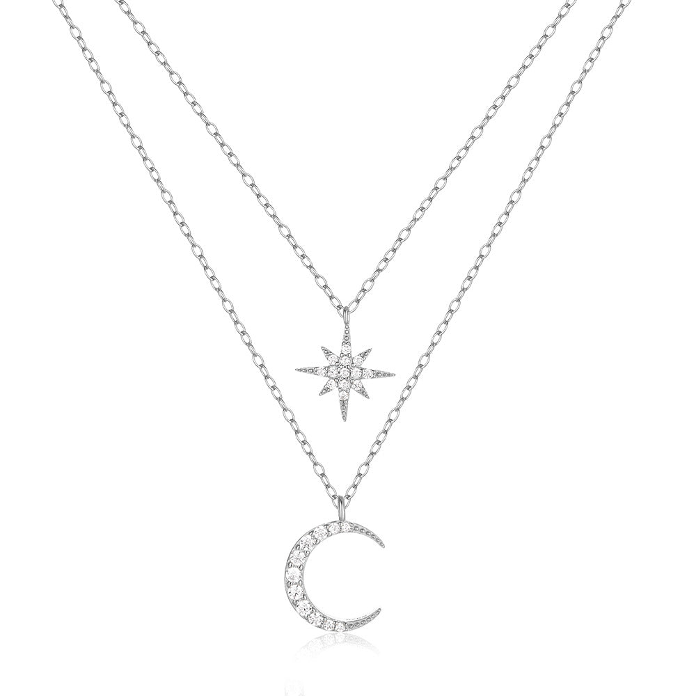 Symons - Star and Moon Pendant Necklace