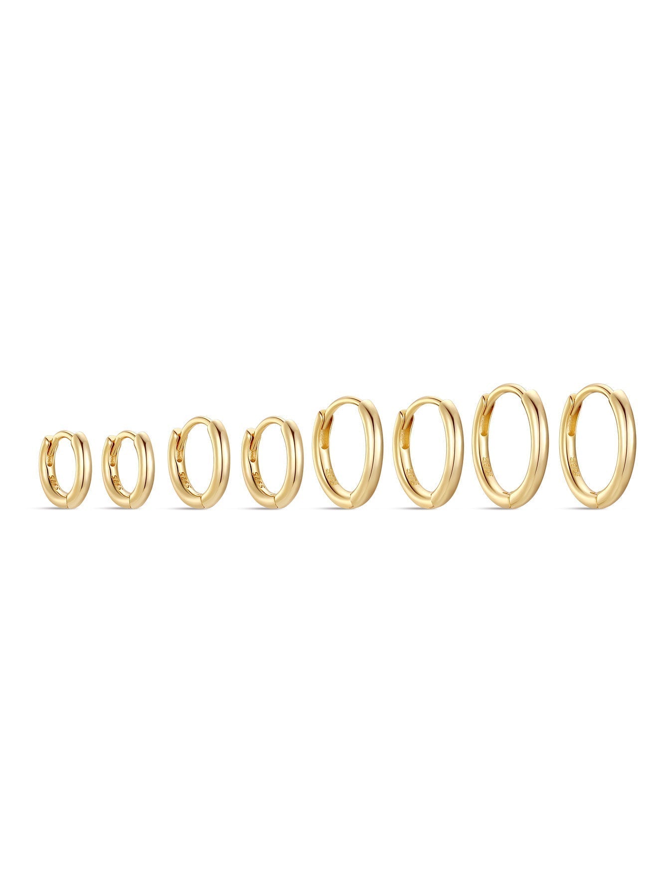 Hoop Huggie Earrings in Various Sizes – Mabel