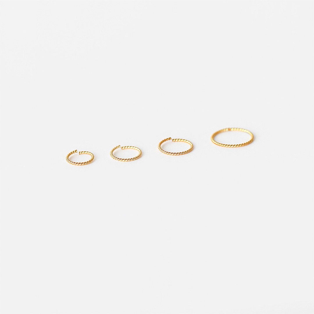 Purlles - Twisted Hoops for Ear and Nose Piercings
