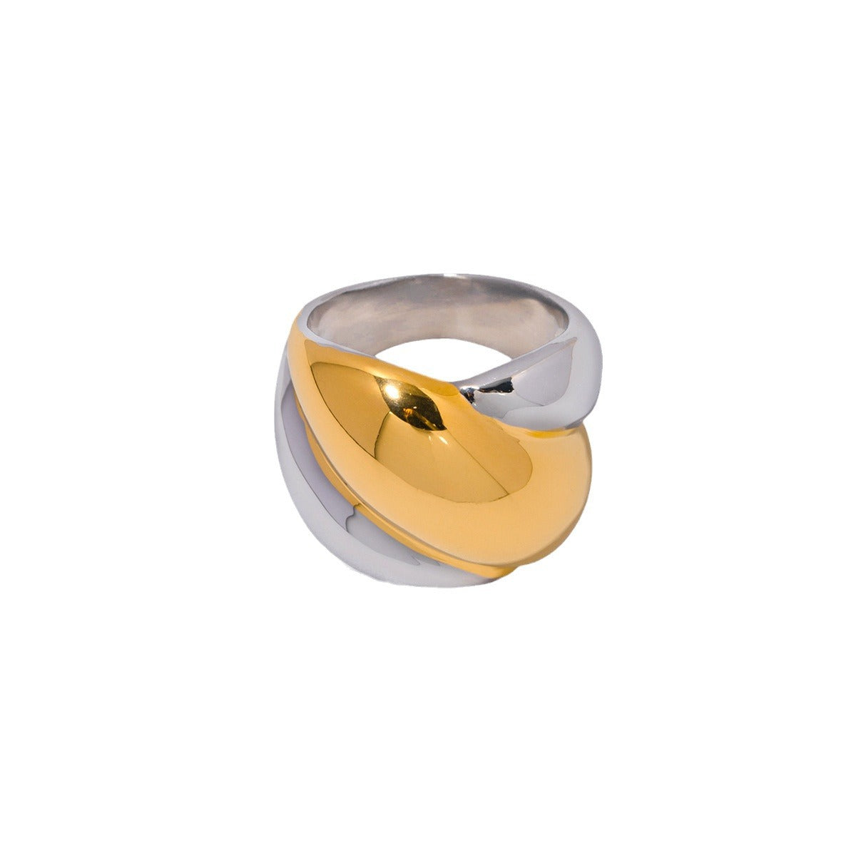 Harewell - Stylish Geometric Gold Rings