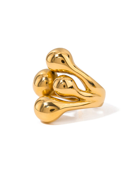 Moryet - Adjustable Gold Ring with Claws