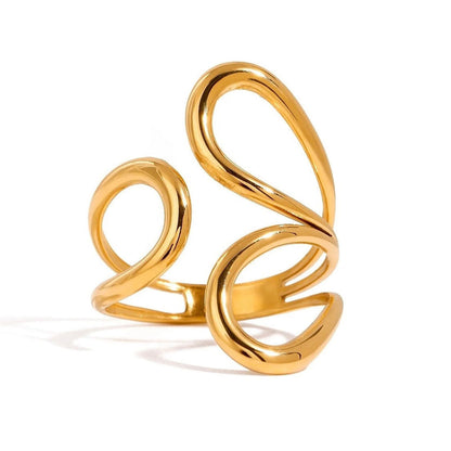 Hyenson - Geometric Gold Ring