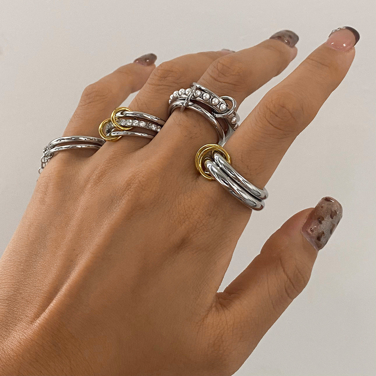 Marion - Stainless Diamond Ring
