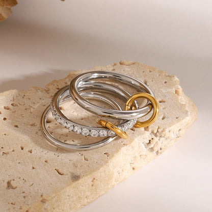 Marion - Stainless Diamond Ring