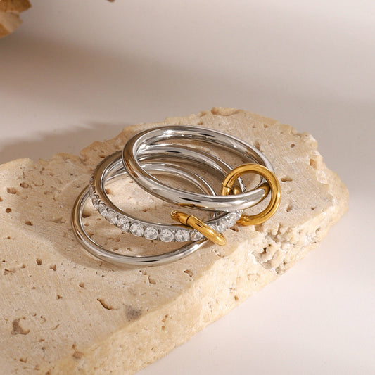 Marion - Stainless Diamond Ring