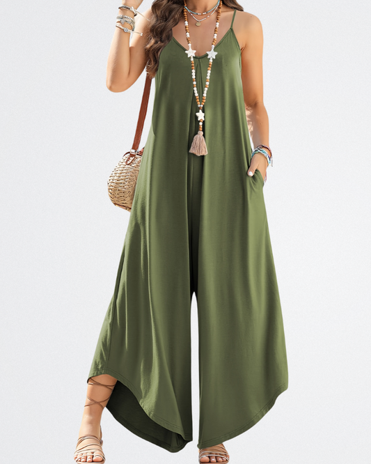 Eryndra - Breezy Wide-Leg Jumpsuit