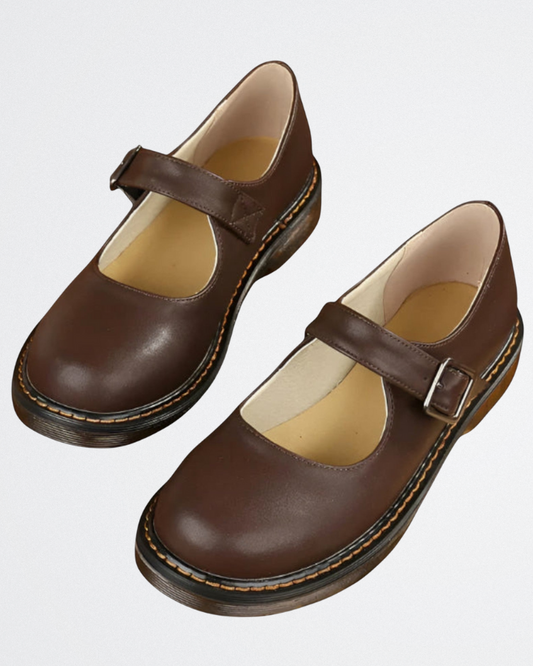 Clara - Classic Leather Mary Janes