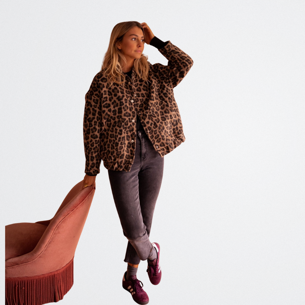 Brielle - Cozy Leopard Jacket