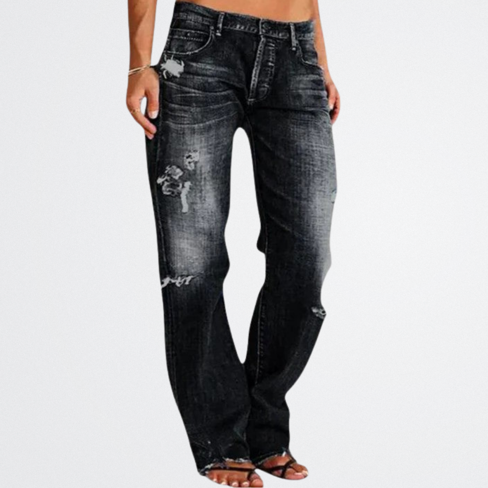 Camila - Relaxed Fit Ripped Jeans