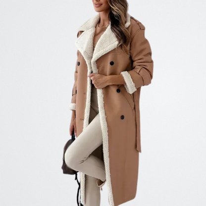 Roxanne - Shearling Belted Trench