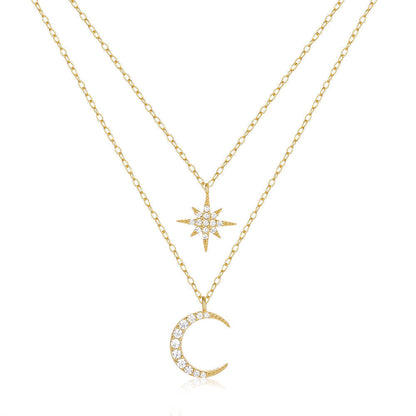Symons - Star and Moon Pendant Necklace