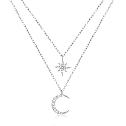 Symons - Star and Moon Pendant Necklace