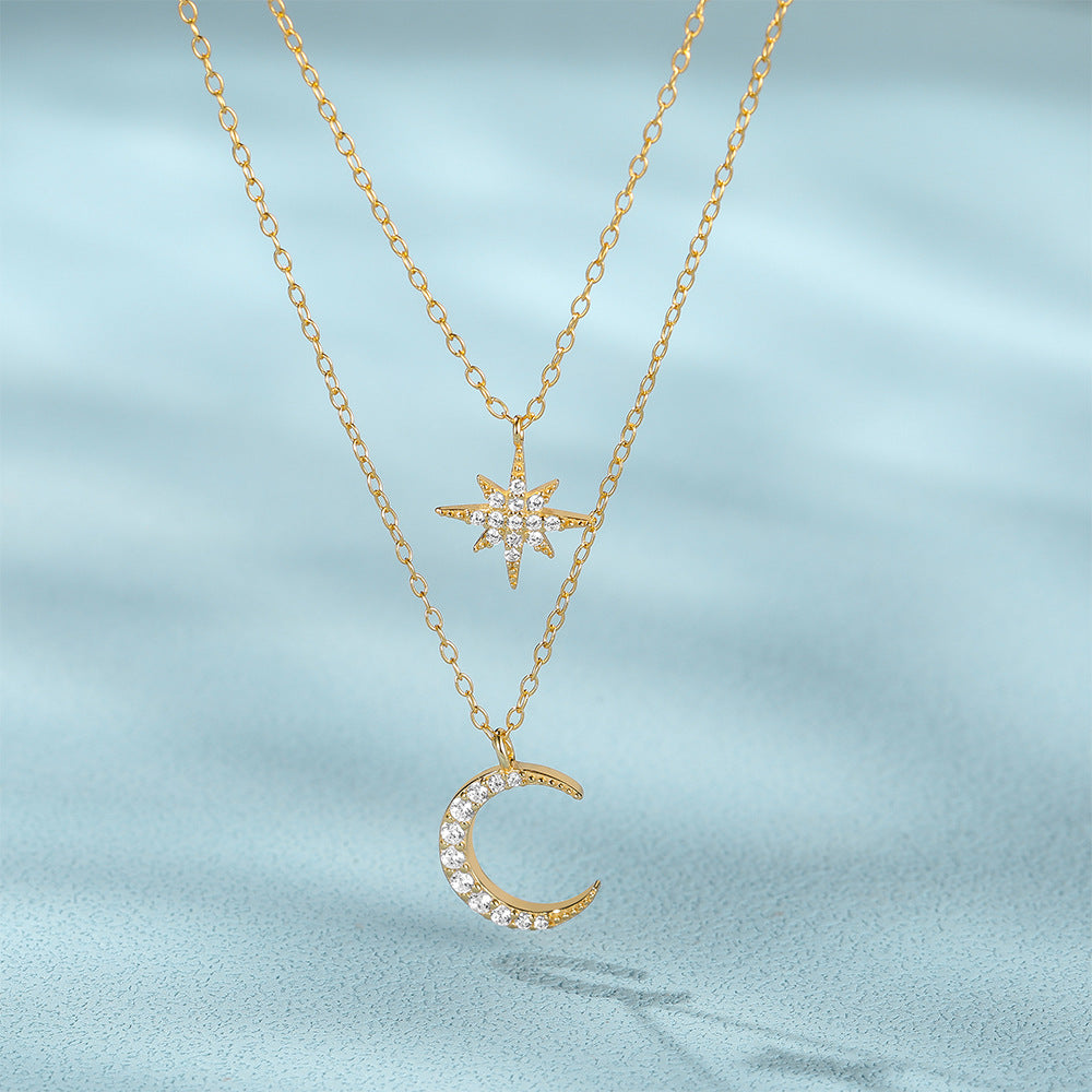Symons - Star and Moon Pendant Necklace