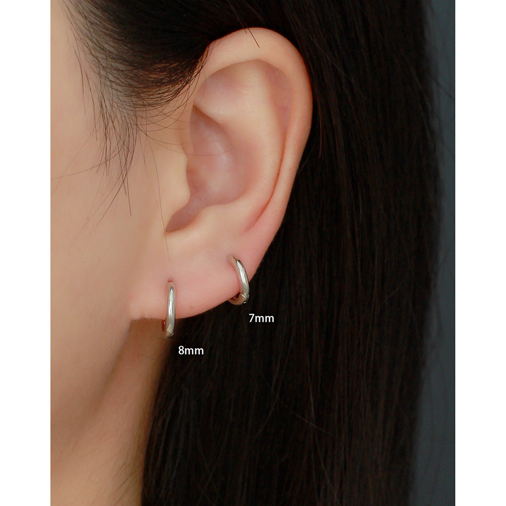 Hoop Huggie Earrings in Various Sizes – Mabel