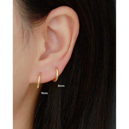 Hoop Huggie Earrings in Various Sizes – Mabel