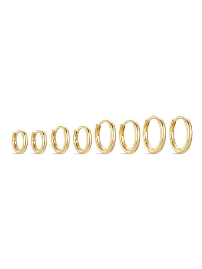 Hoop Huggie Earrings in Various Sizes – Mabel