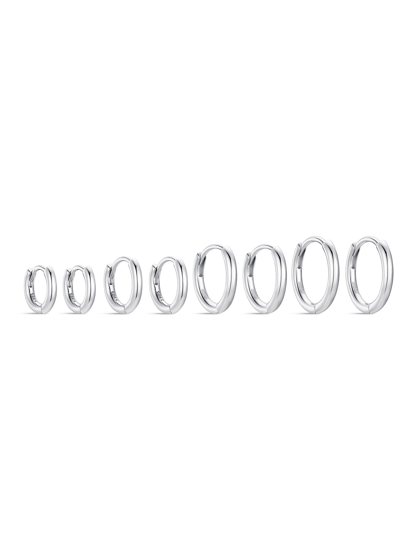Hoop Huggie Earrings in Various Sizes – Mabel