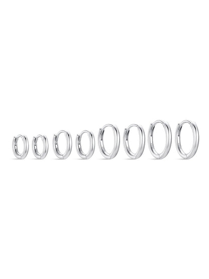Hoop Huggie Earrings in Various Sizes – Mabel