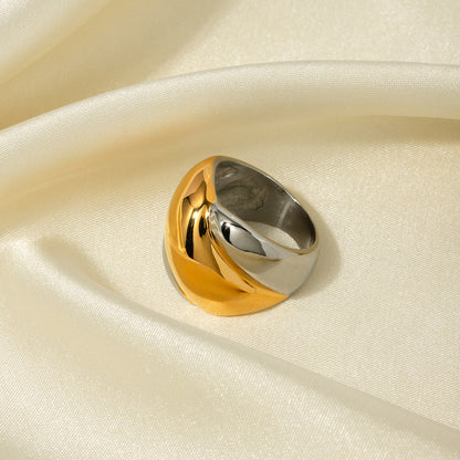 Harewell - Stylish Geometric Gold Rings